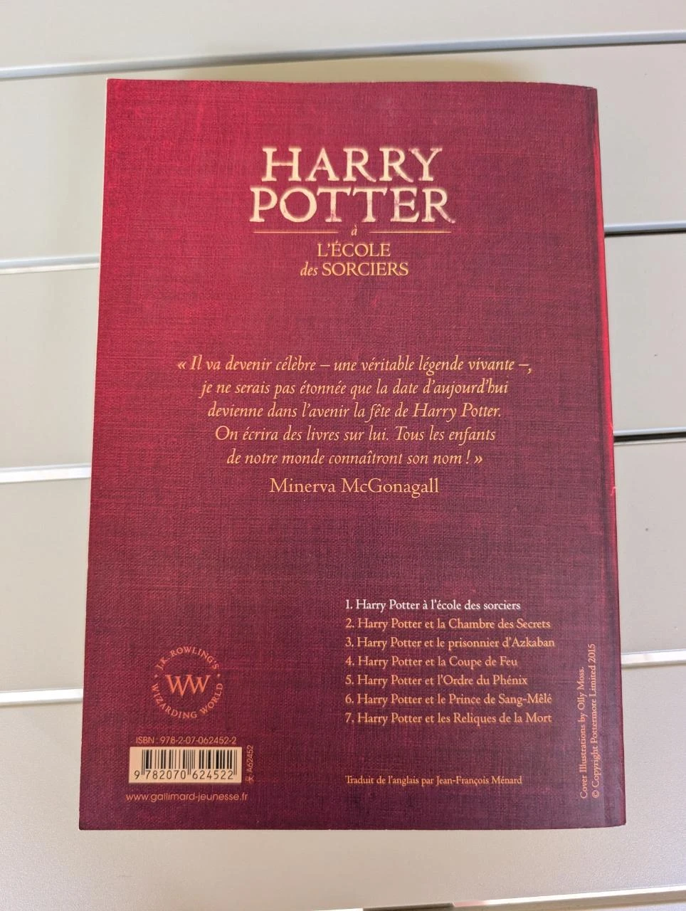 Harry Potter y la piedra filosofal - Tomo 1 - Edición encuadernada Gallimard – photo 2